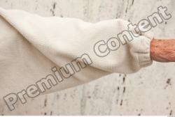 Forearm Woman White Casual Sweater Average